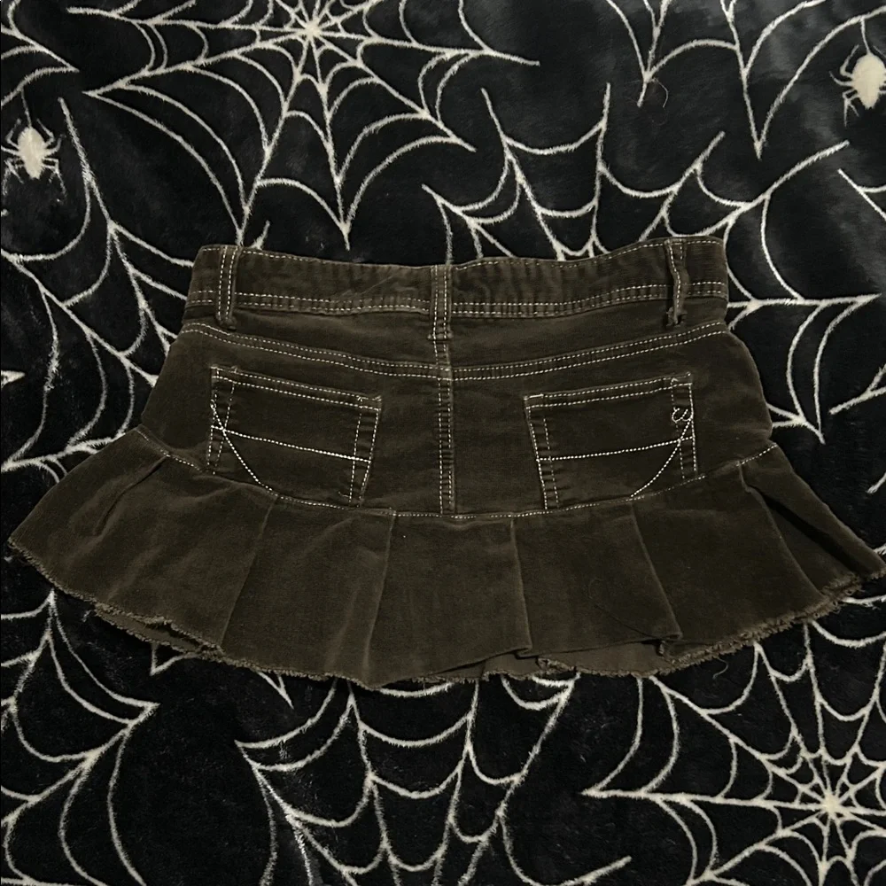 Brown Ruffled Skirt - Picture 3 of 4